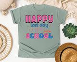 Happy Last Day Of Preschool Sparkle graphic tee in Bay