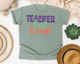 Teacher Best Ever graphic tee in Bay