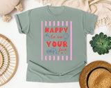 Happy To See Your Face graphic tee in Bay