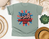 USA Presidents Day Red graphic tee in Bay