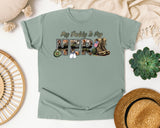 My Daddy Is My Hero Grey graphic tee in Bay