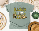 Daddy Is My Hero Brown graphic tee in Bay