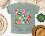 Its Now Laters Bruh Alligator graphic tee in Bay