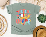 Hello Third Grade graphic tee in Bay