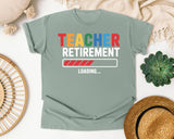 Teacher Retirement Loading graphic tee in Bay