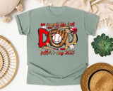 We Caught The Best Dad graphic tee in Bay