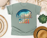 Football Gigi graphic tee in Bay