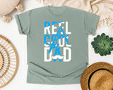 Reel Cool Dad White 4 graphic tee in Bay