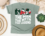 Dad The Man The Myth The Legend White graphic tee in Bay