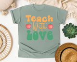 Teach With Love graphic tee in Bay