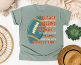 Please Excuse Me For Yelling From The Stands graphic tee in Bay
