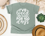 I've Loved My Class For 100 Days White 2 graphic tee in Bay