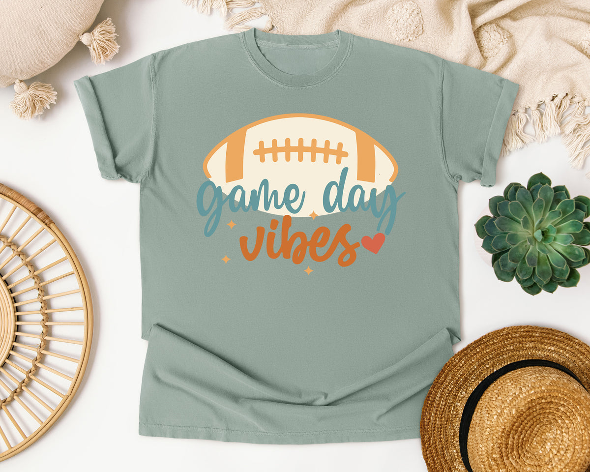 Game Day Vibes Script graphic tee in Bay