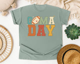 Go Ma Day Football graphic tee in Bay