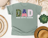 Dad Man Myth Legend Grey graphic tee in Bay
