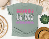 Teaching Is My Superpower Retro graphic tee in Bay