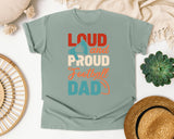 Loud And Proud Football Dad graphic tee in Bay