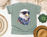 Eagle With Sunglasses Bandana graphic tee in Bay