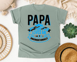 Papa The Only Man Who Loves Me Unconditionally White 2 graphic tee in Bay