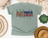 America Grey 3 graphic tee in Bay