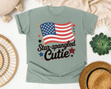 Star Spangled Cutie Black graphic tee in Bay