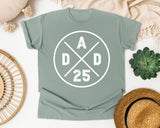 Dad Est 25 White graphic tee in Bay