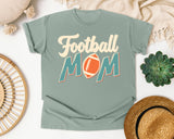 Football Mom Retro Bold graphic tee in Bay