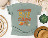 My Favorite Player Calls Me Grandma graphic tee in Bay