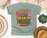 100 Days Of Sksksk School graphic tee in Bay