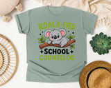 Koala-fied School Counselor Graphic Tee graphic tee in Bay
