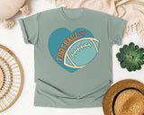 Football Heart Badge graphic tee in Bay