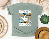 Back To School Goose Soccer graphic tee in Bay