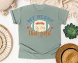 My Heart Is On That Field Ball graphic tee in Bay
