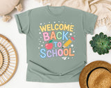 Welcome Back To School Sparkle graphic tee in Bay