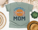 Football Mom Hearts graphic tee in Bay