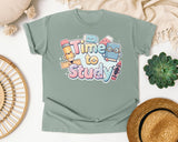 Time To Study graphic tee in Bay