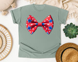 Patriotic Star Bow Tie graphic tee in Bay