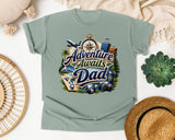 Adventure Awaits Dad graphic tee in Bay