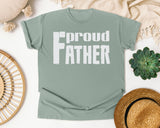 Proud Father White 2 graphic tee in Bay