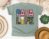 Papa Life Grey graphic tee in Bay