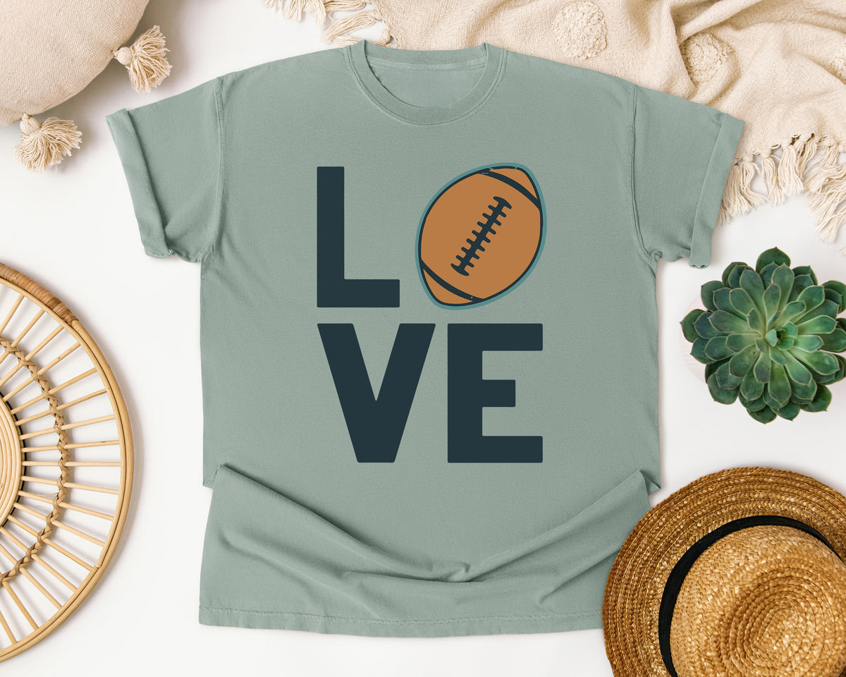 Love Football Vertical graphic tee in Bay