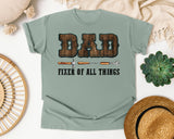 Dad Fixer Of All Things Brown 3 graphic tee in Bay