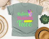 Resting Teacher Face graphic tee in Bay
