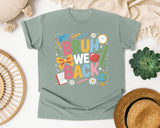 Bruh We Back Bow graphic tee in Bay