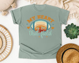My Heart Is On That Field Orange graphic tee in Bay