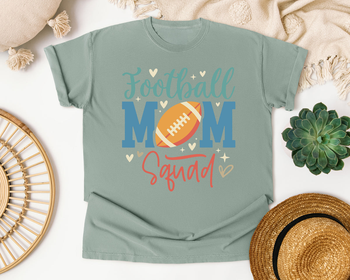 Football Mom Squad graphic tee in Bay