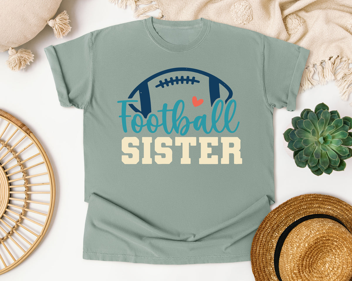 Football Sister Cream graphic tee in Bay