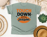 Touch Down Season Distressed graphic tee in Bay