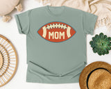 Football Mom Ball Retro graphic tee in Bay