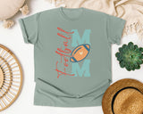 Football Mom Vertical graphic tee in Bay